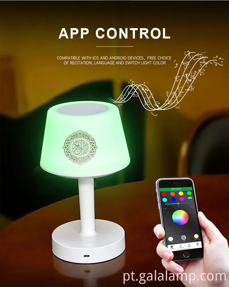 Player de música do Alcorão Islâmico portátil para escuta espiritual